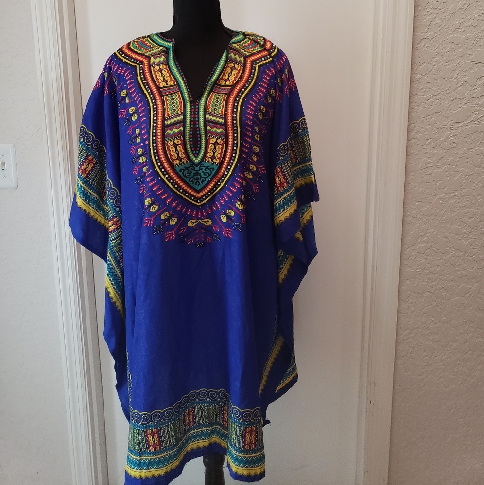 NWT Wakanda Forever Inspired Blue Kaftan - Picture 2 of 7